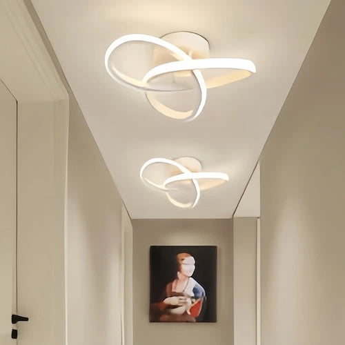 Ivory Clover Brushed Pendant Light — product view 1