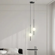 black 2 heads A Pendant Light — product view 1