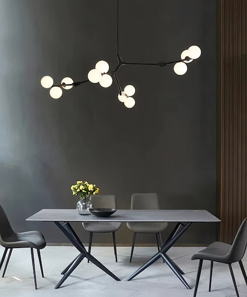Black 12 heads I Pendant Light — product view 9