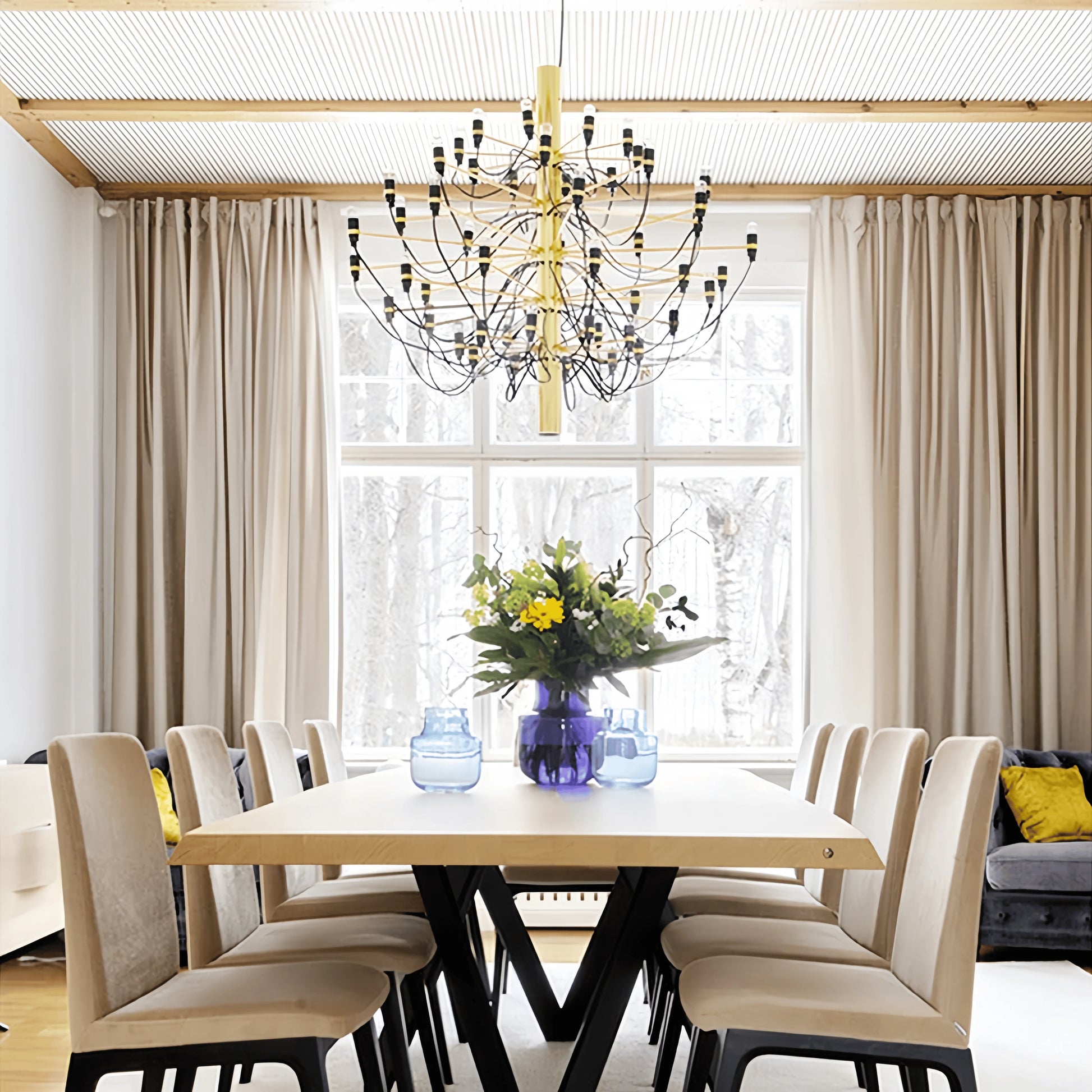 50 heads Brass Brass Pendant Light — product view 9