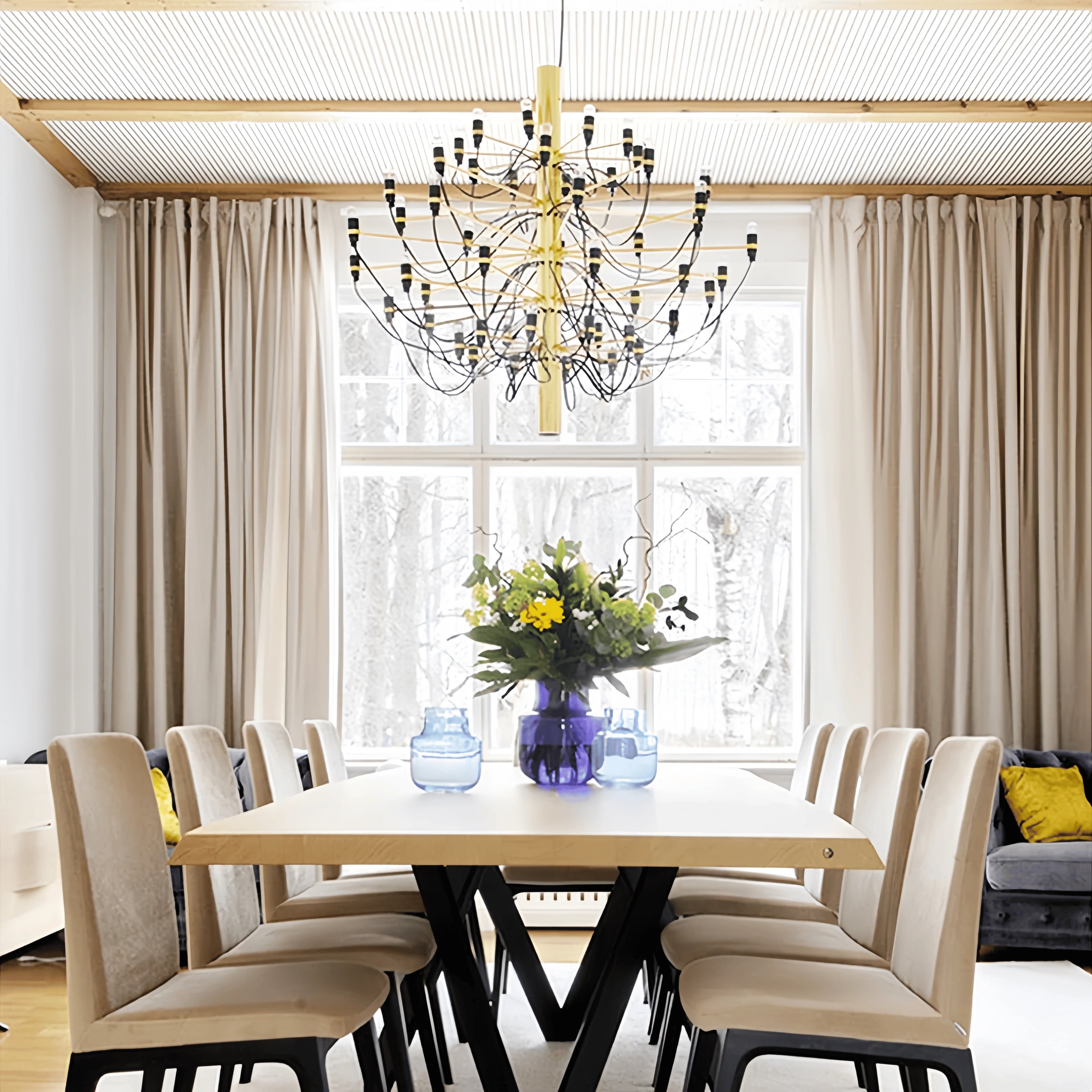 50 heads Brass Brass Pendant Light — product view 9
