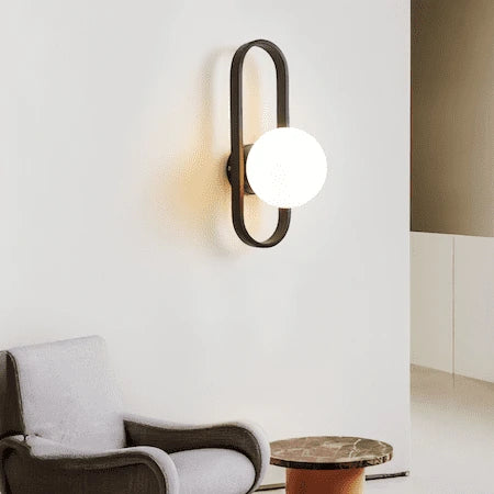 A Black A Wall Sconce — product view 6