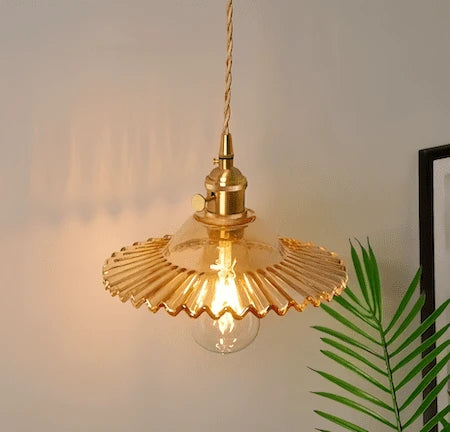 Gold Glass Stone Wall Sconce — product view 3