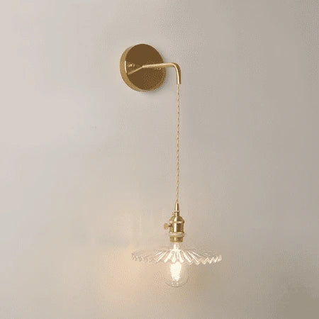 Transparent Glass Stone Wall Sconce — product view 6