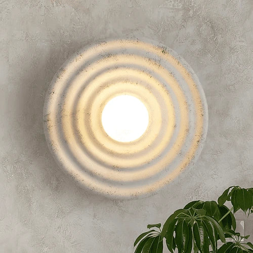 Beige Glass Wall Sconce — product view 1