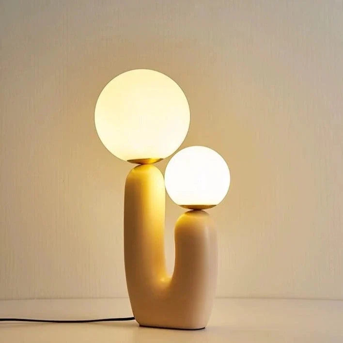 Pink Glass Table Lamp — product view 2