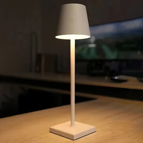 WHITE Aluminum alloy + acrylic Table Lamp — product view 5