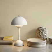 White Acrylic Table Lamp — product view 1