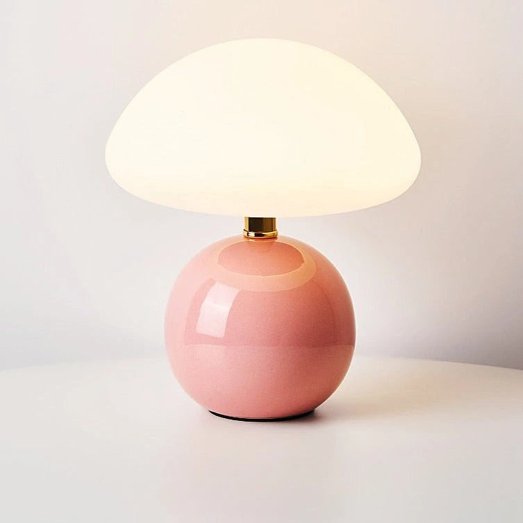 Pink Ceramic Table Lamp — product view 4