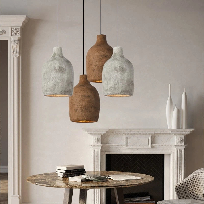 Brown-D45cm/ 17.71‘’ resin Pendant Light — product view 1