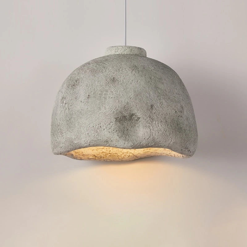 Grey-D35cm/ 13.77‘’ resin Pendant Light — product view 5
