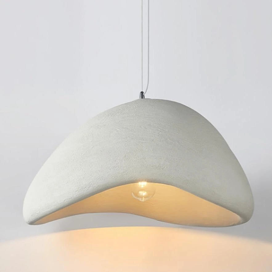 A - White Resin Pendant Light — product view 6
