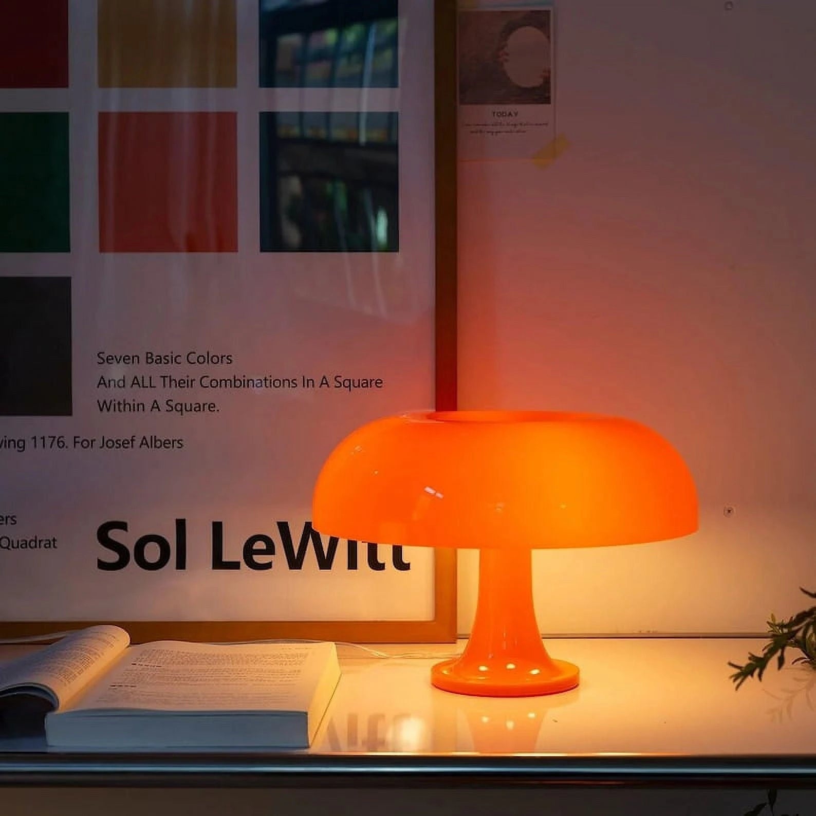 Orange Acryl Table Lamp — product view 1