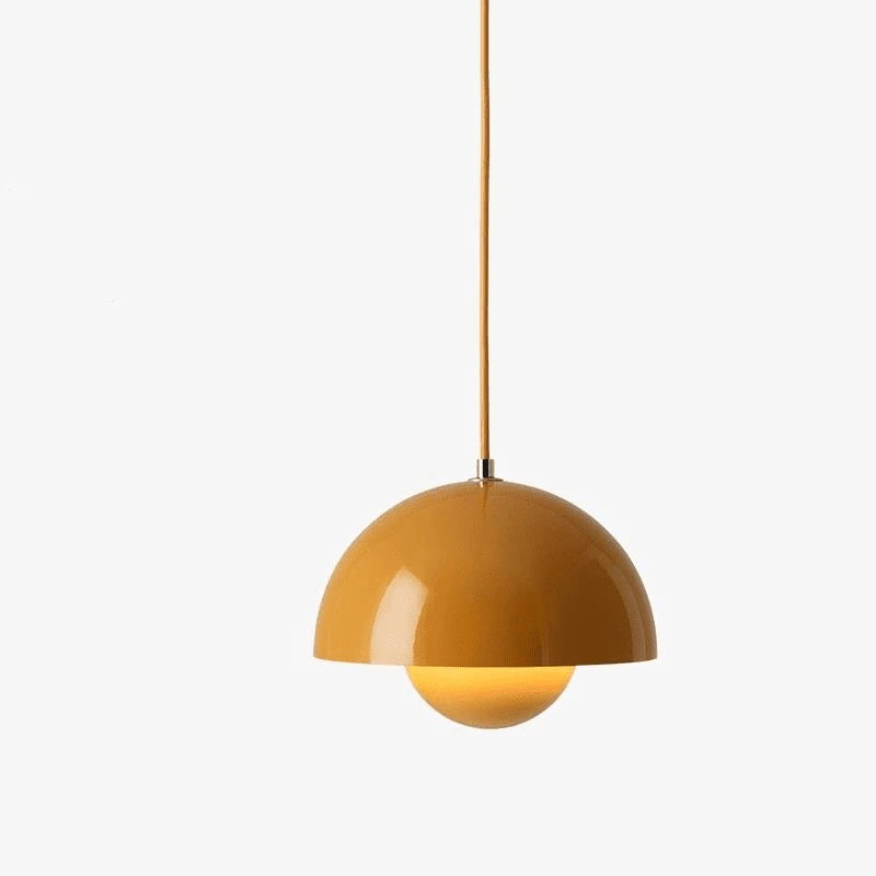 Mustard Yellow Iron Pendant Light — product view 8