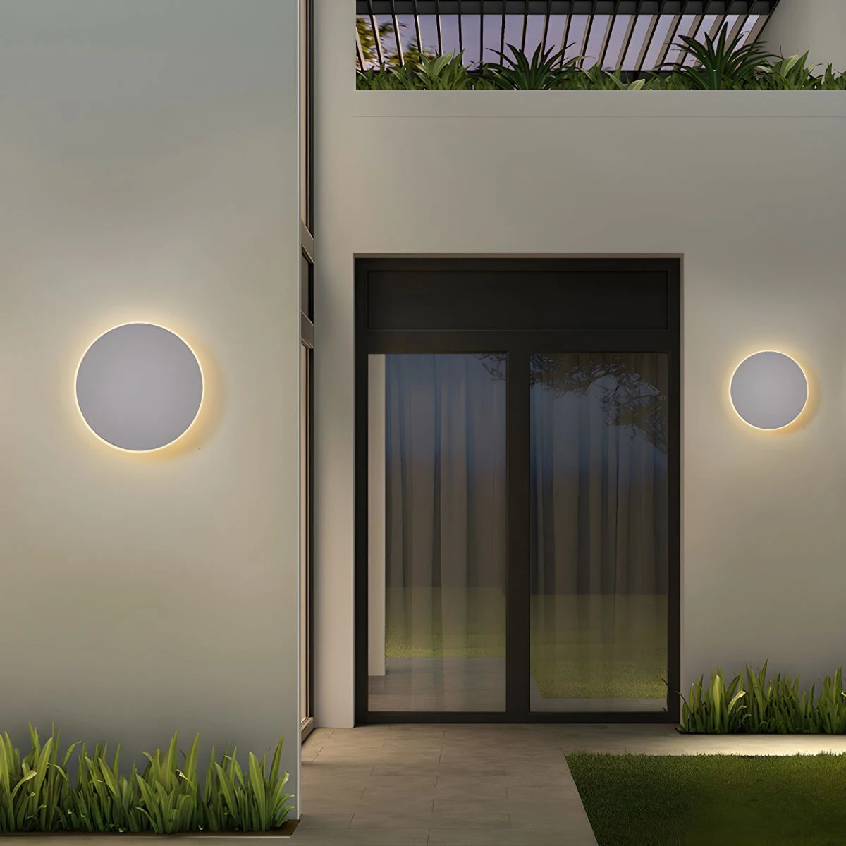 White Metal Wall Sconce — product view 6