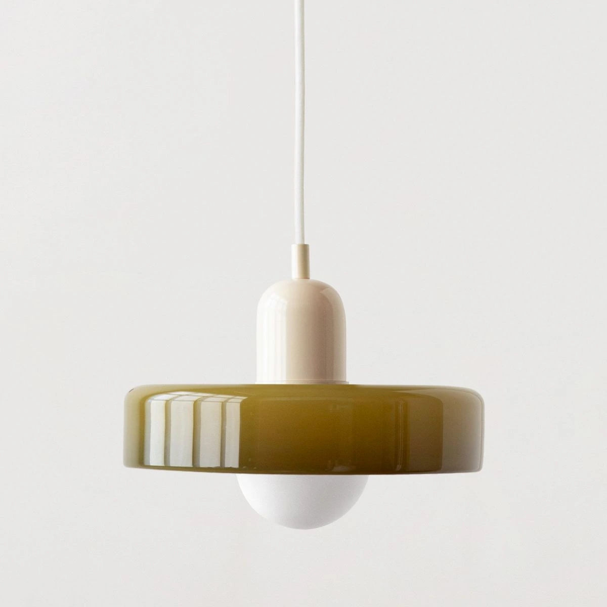 Cream Glass Pendant Light — product view 10