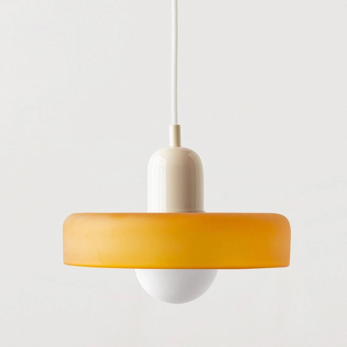 Cream Glass Pendant Light — product view 11