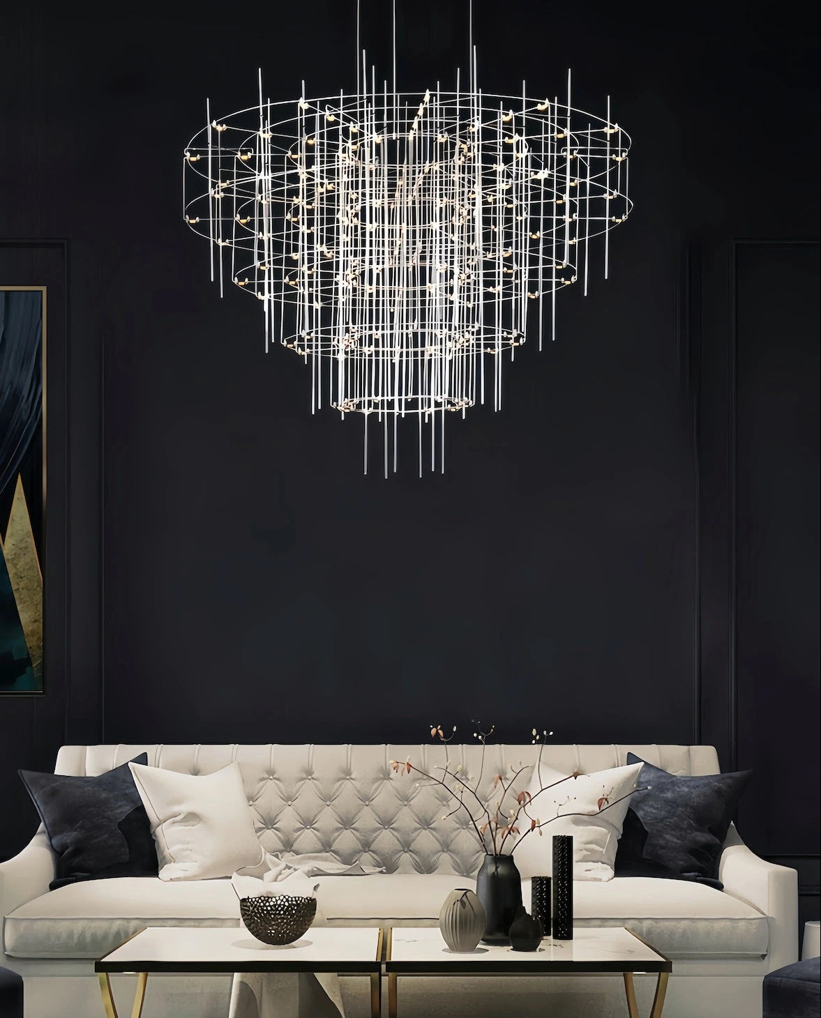 Warm White 3000k Stainless Steel Pendant Light — product view 7