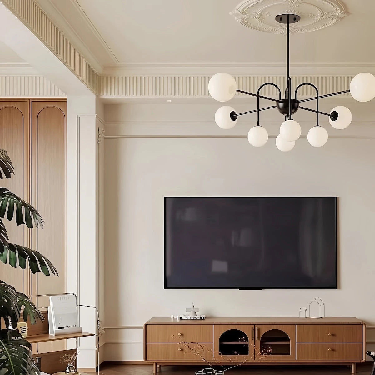 3-Color Light Wrought iron Pendant Light — product view 5