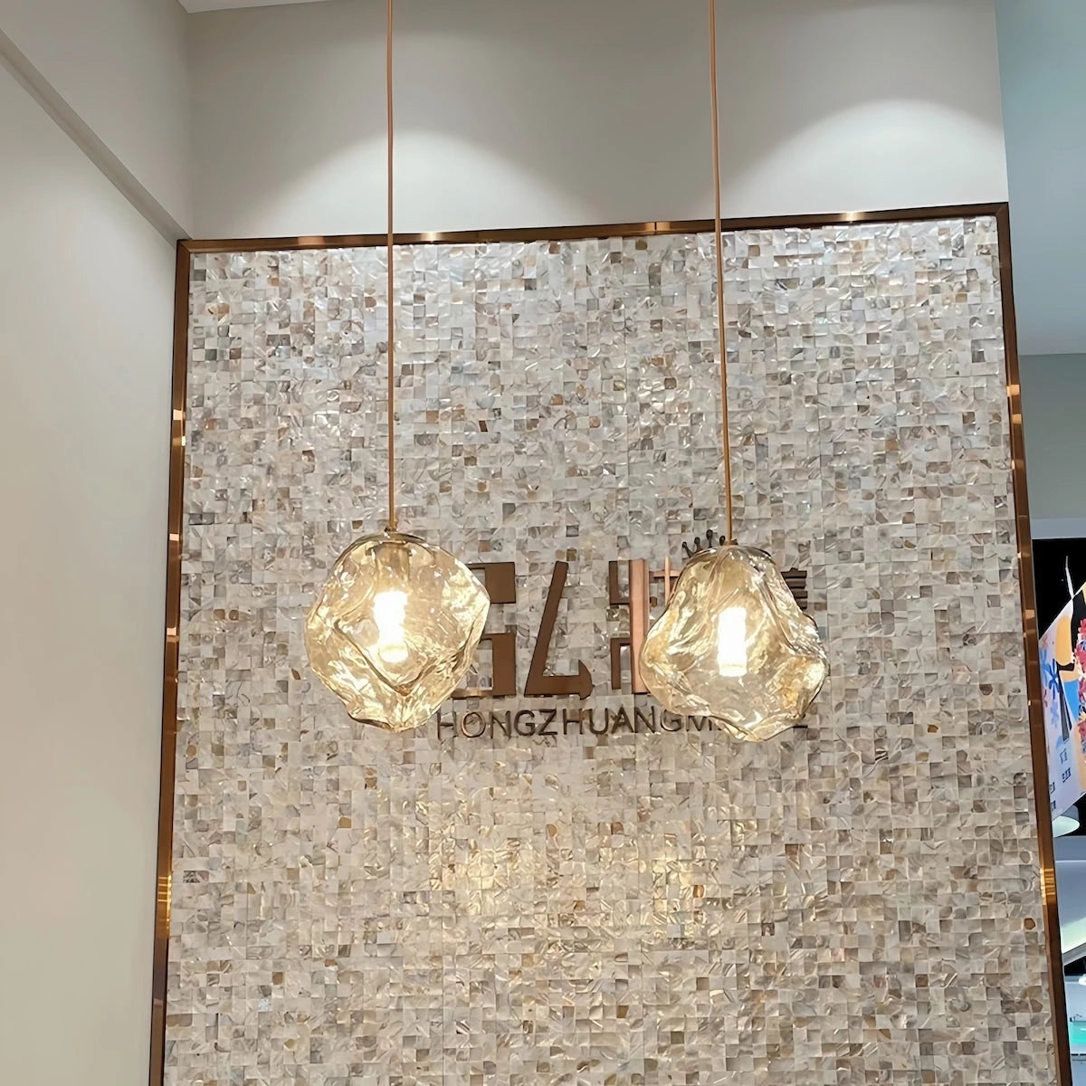 Metal + Glass Pendant Light — product view 3
