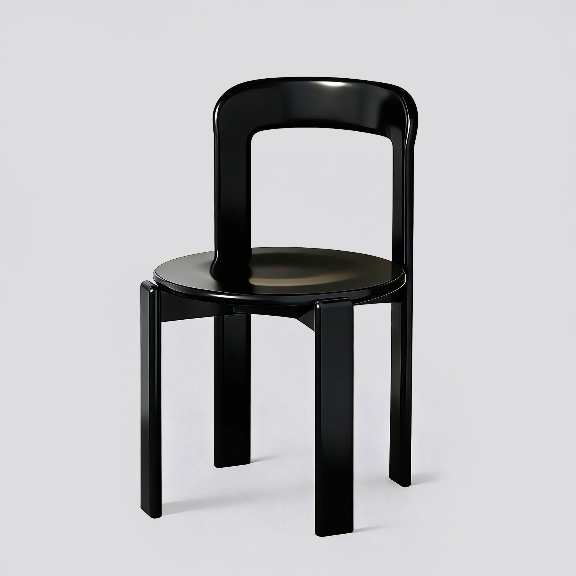 Rey Style Wooden Dining Chair – Swiss-Inspired Solid Wood Chair