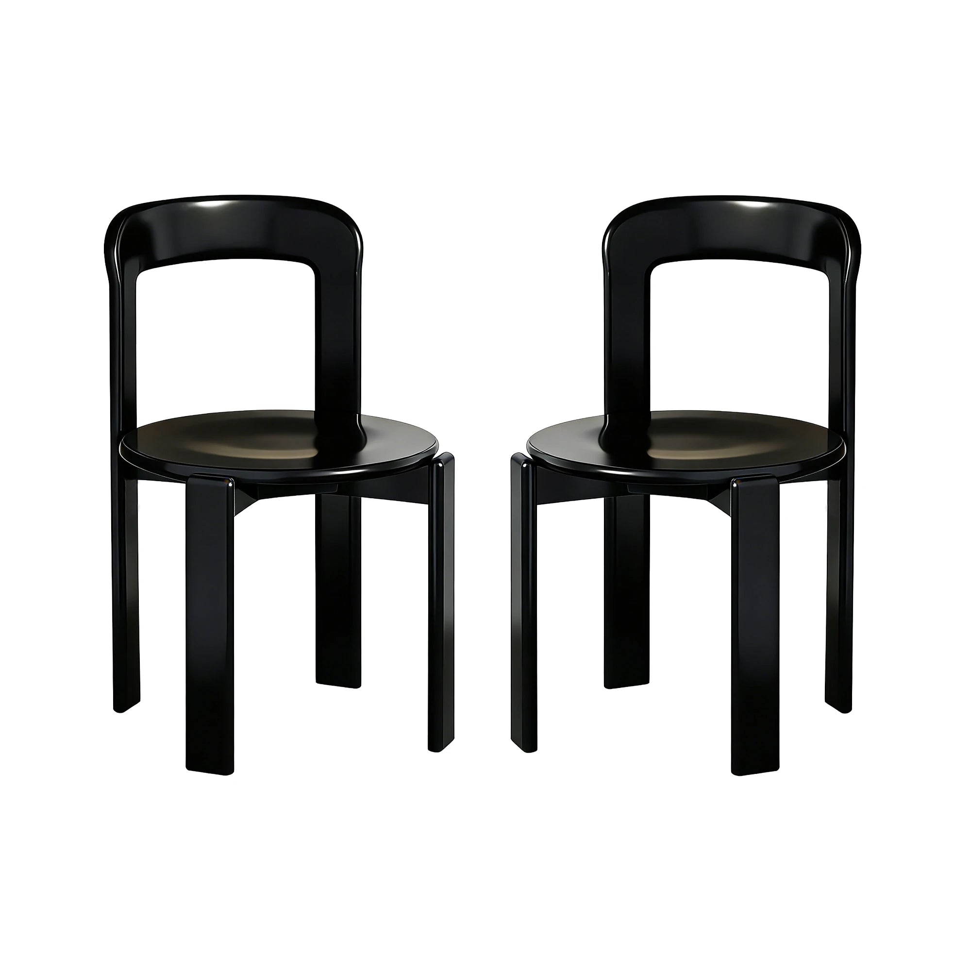 Rey Style Wooden Dining Chair – Swiss-Inspired Solid Wood Chair