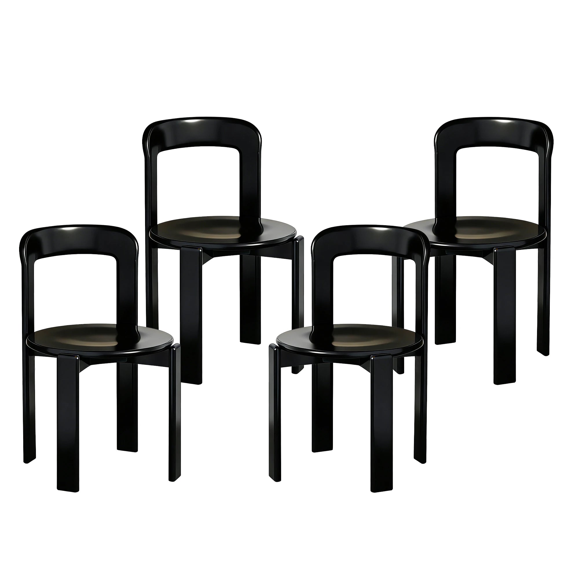 Rey Style Wooden Dining Chair – Swiss-Inspired Solid Wood Chair
