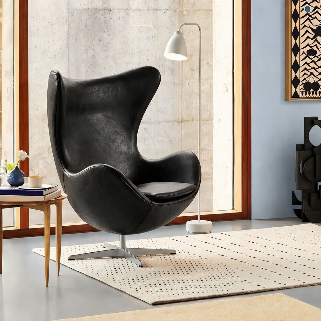 Réplique du Fauteuil Œuf | Fauteuil Lounge Moderne Style Arne Jacobsen