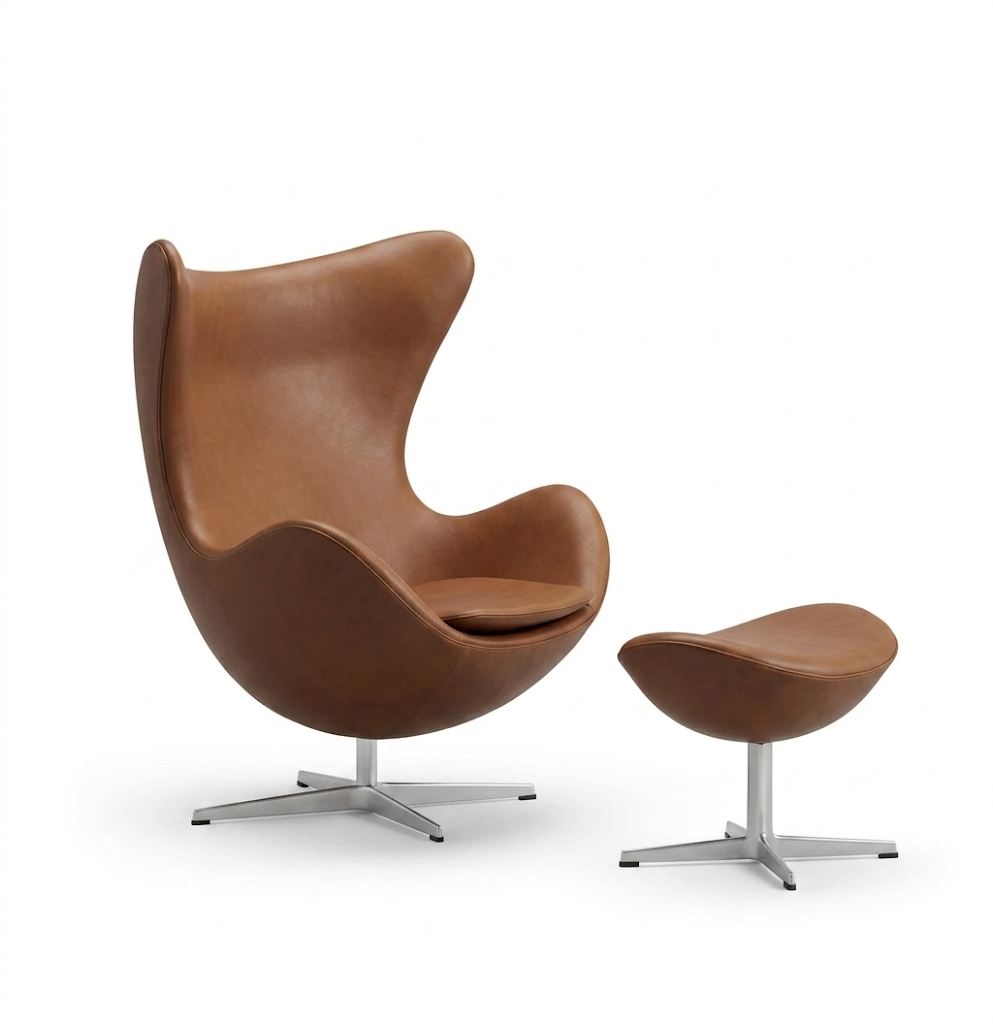 Réplique du Fauteuil Œuf | Fauteuil Lounge Moderne Style Arne Jacobsen