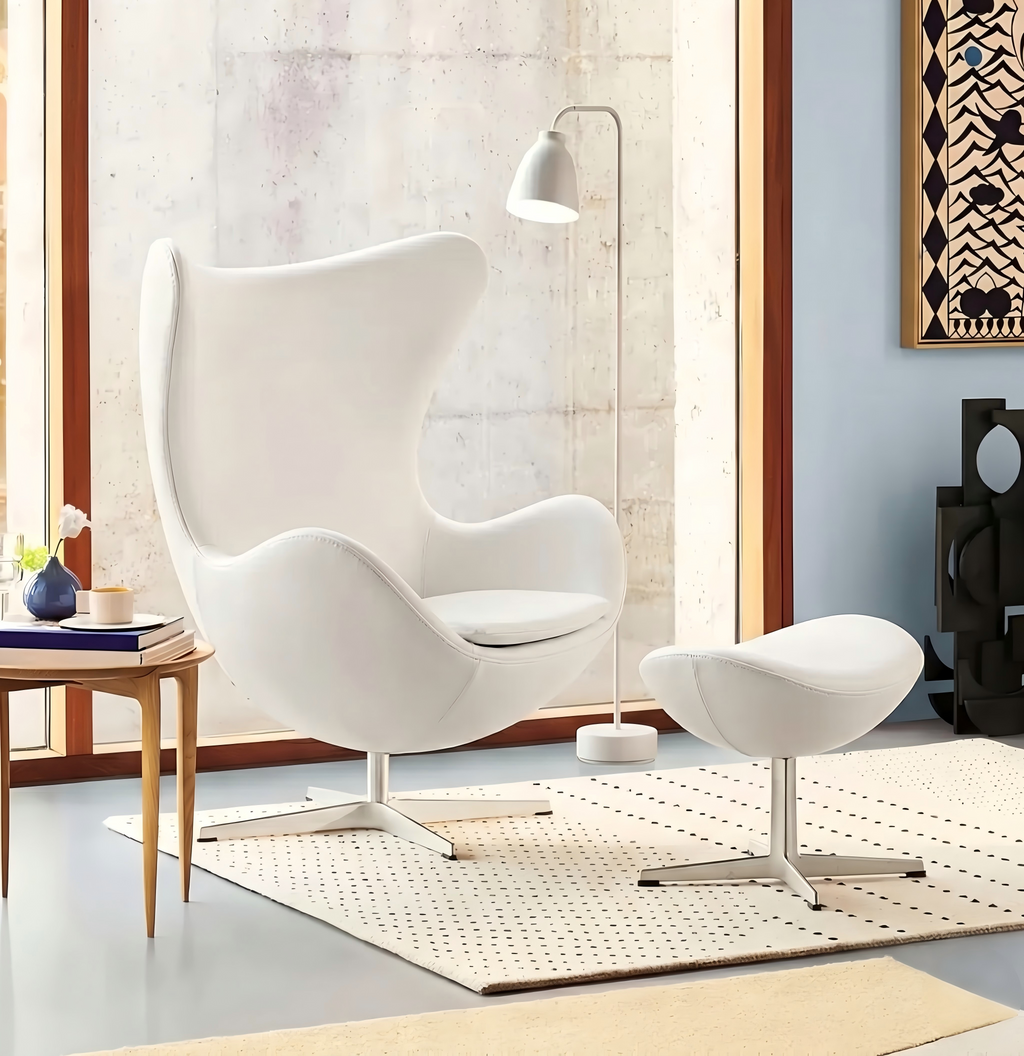 Réplique du Fauteuil Œuf | Fauteuil Lounge Moderne Style Arne Jacobsen