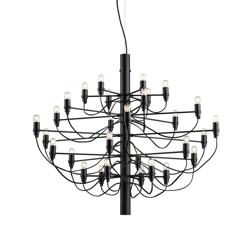 30 heads Matte Black Brass Pendant Light, catalog view 18