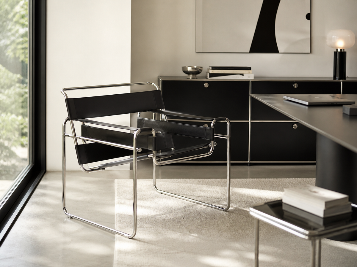 Réplique de chaise Wassily de style Bauhaus
