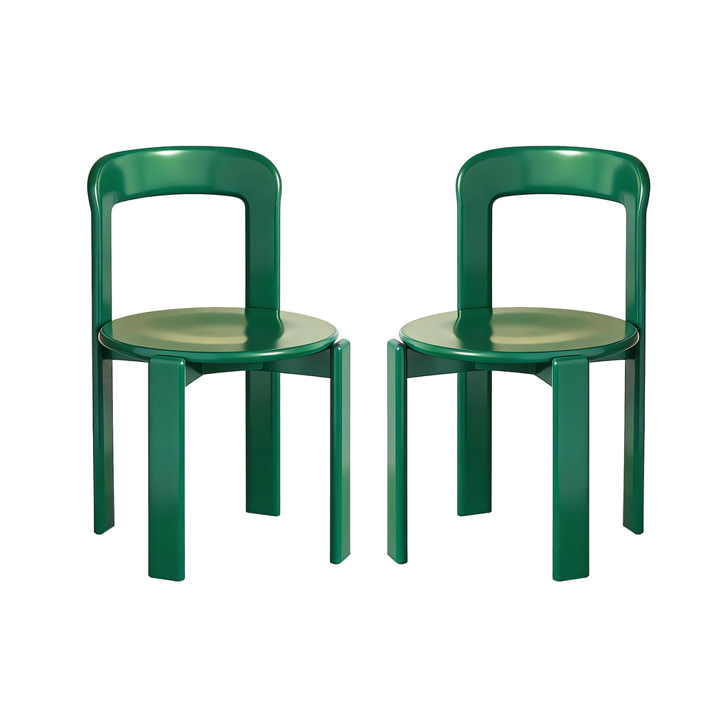 Rey Style Wooden Dining Chair – Swiss-Inspired Solid Wood Chair