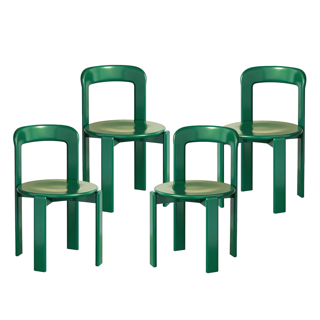 Rey Style Wooden Dining Chair – Swiss-Inspired Solid Wood Chair