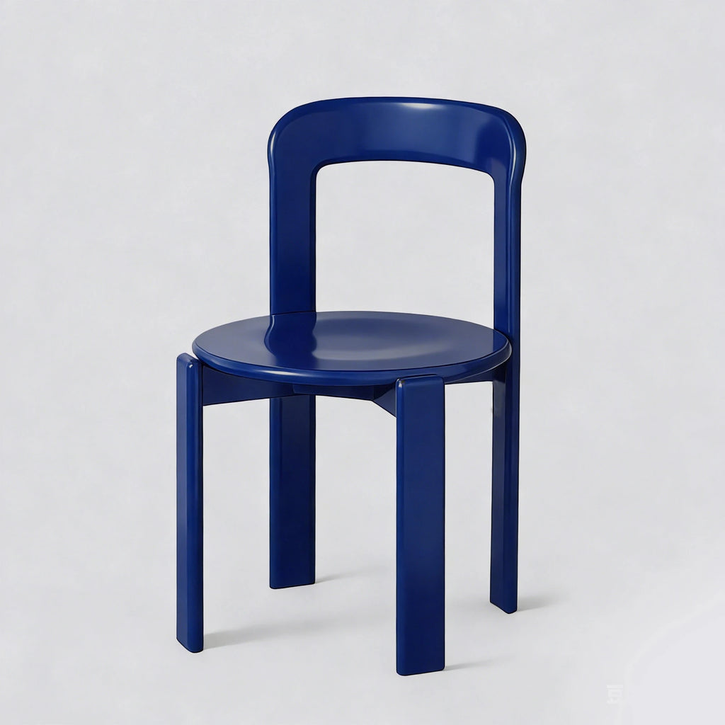 Rey Style Wooden Dining Chair – Swiss-Inspired Solid Wood Chair