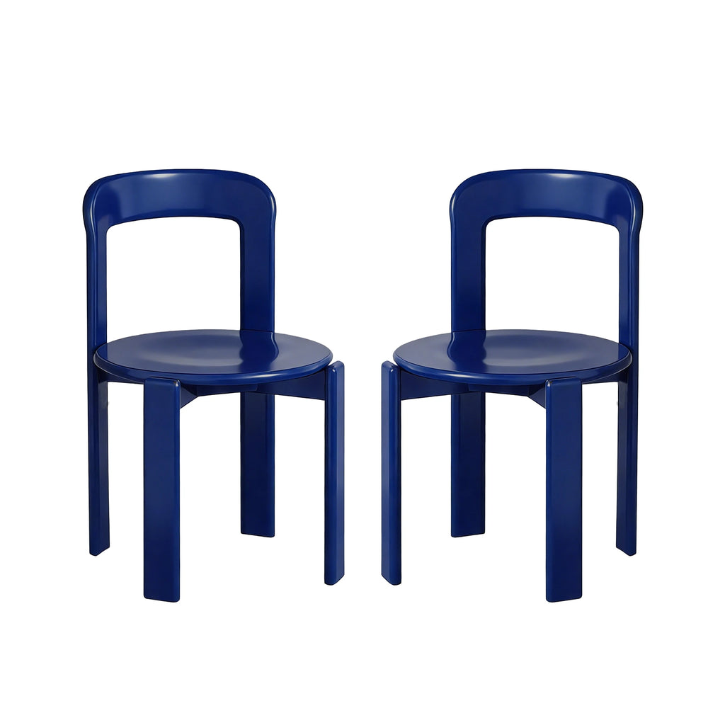 Rey Style Wooden Dining Chair – Swiss-Inspired Solid Wood Chair