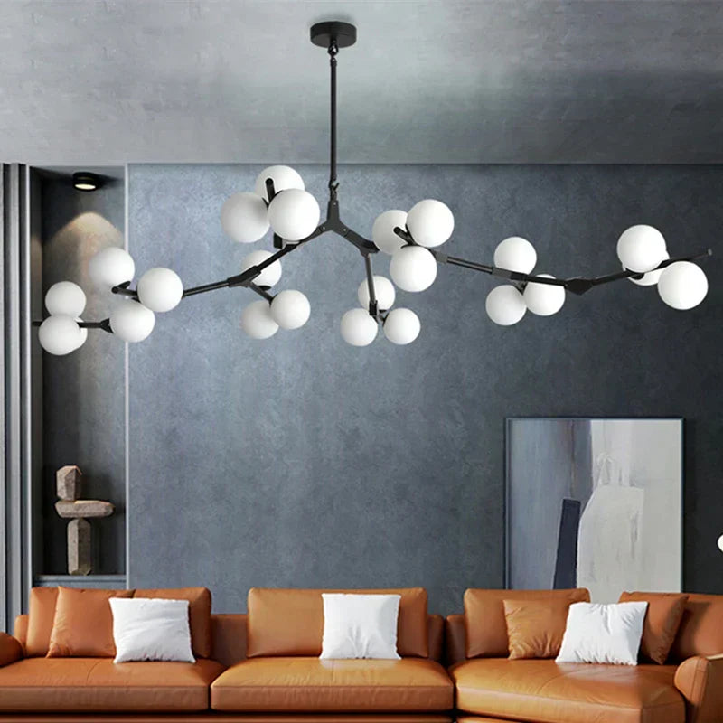 Black 24 heads I Pendant Light, catalog view 1
