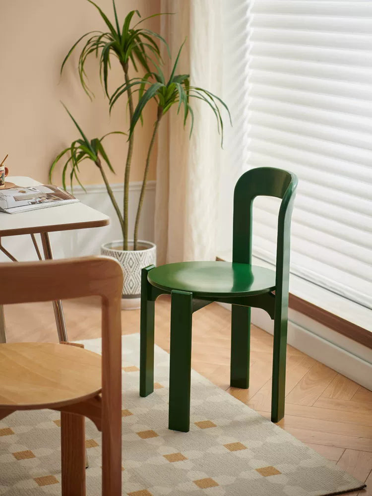 Rey Style Wooden Dining Chair – Swiss-Inspired Solid Wood Chair