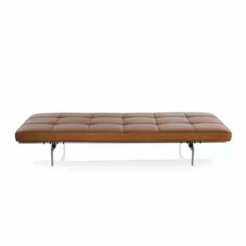 Réplique du lit de repos PK80 | Banquette-lit de repos en cuir Bauhaus