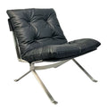 Réplique de la chaise longue style Barcelona | Ensemble chaise et ottoman