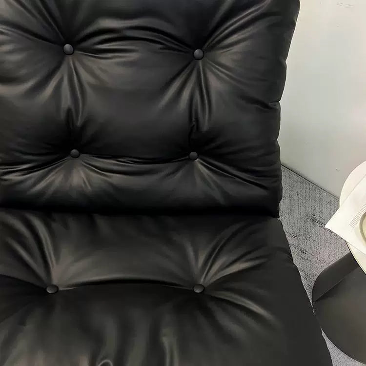 Réplique de la chaise longue style Barcelona | Ensemble chaise et ottoman