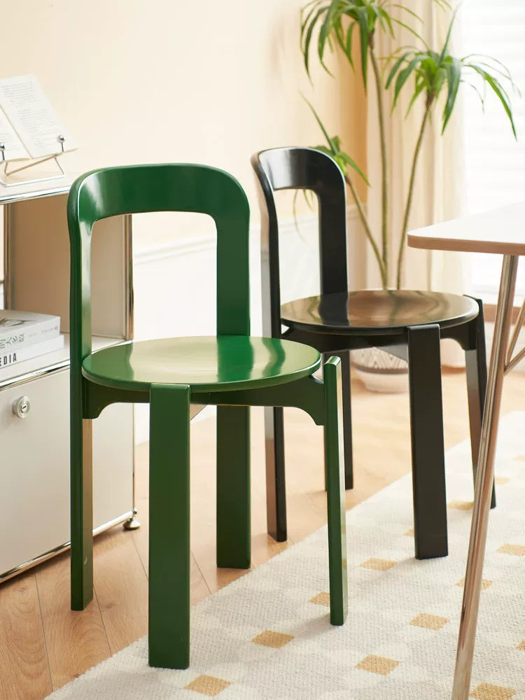 Rey Style Wooden Dining Chair – Swiss-Inspired Solid Wood Chair