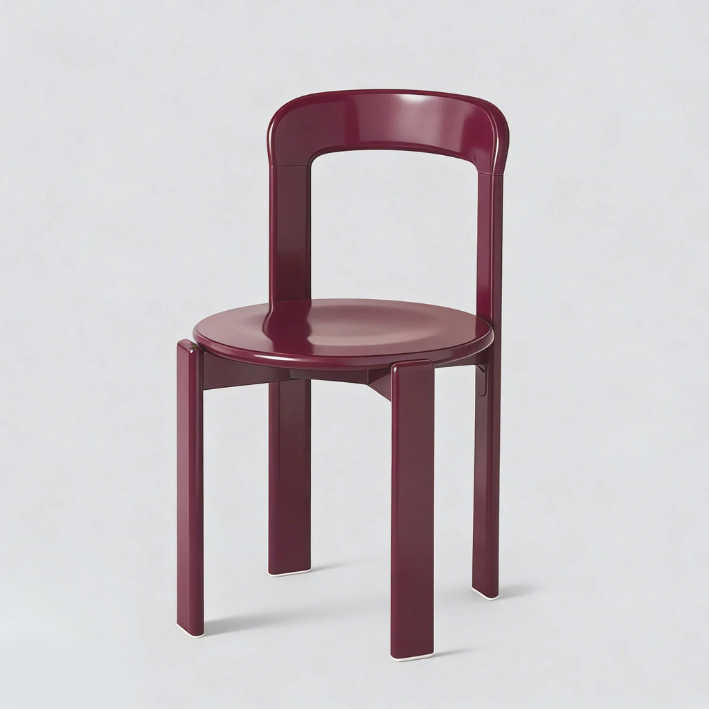Rey Style Wooden Dining Chair – Swiss-Inspired Solid Wood Chair