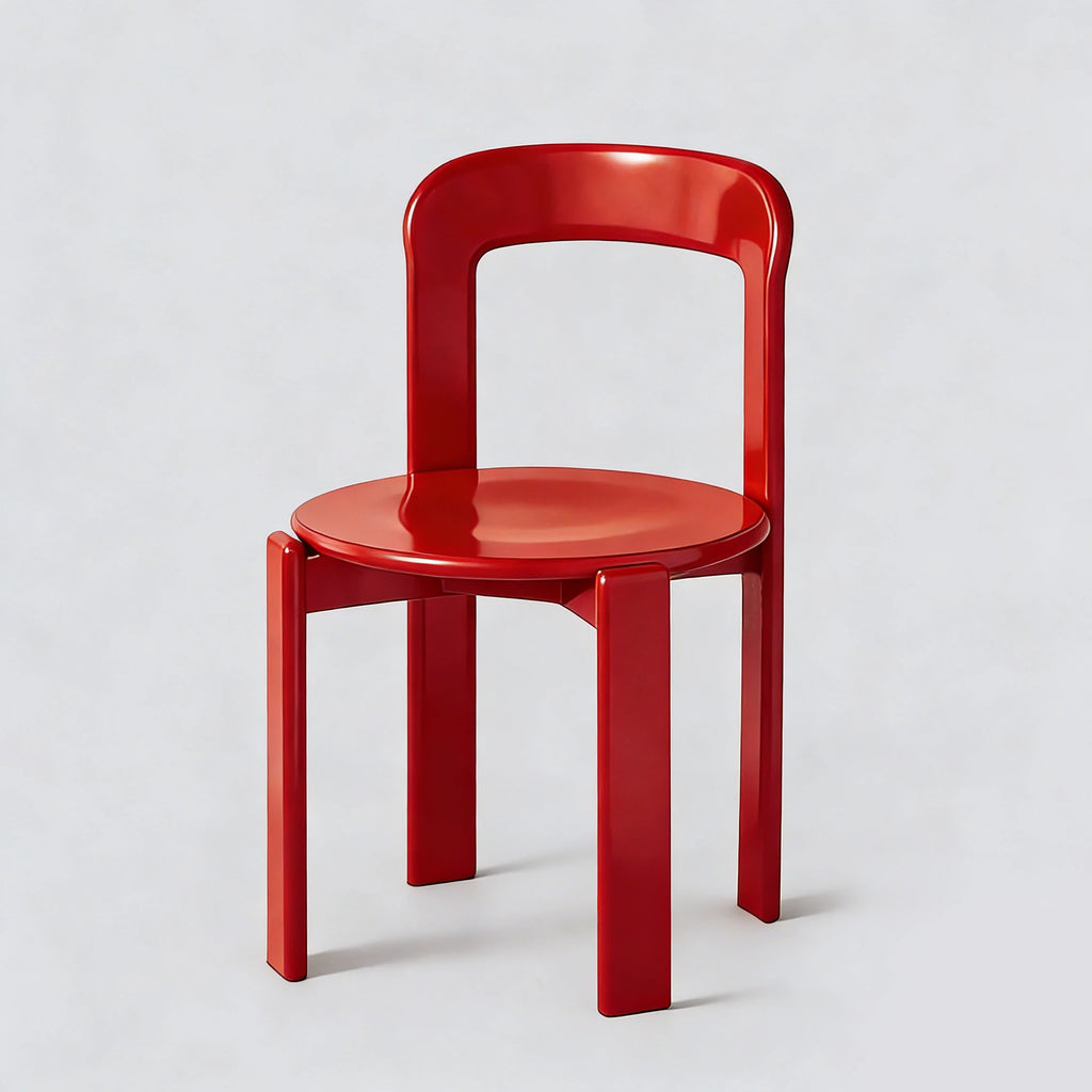 Rey Style Wooden Dining Chair – Swiss-Inspired Solid Wood Chair