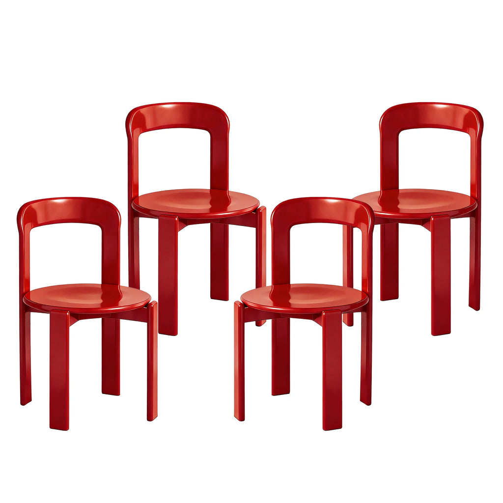 Rey Style Wooden Dining Chair – Swiss-Inspired Solid Wood Chair