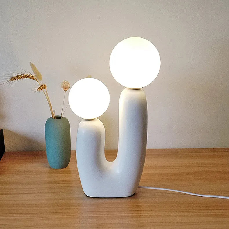 White Glass Table Lamp, catalog view 5