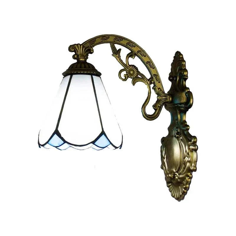 15cm White Glass Wall Sconce, catalog view 5