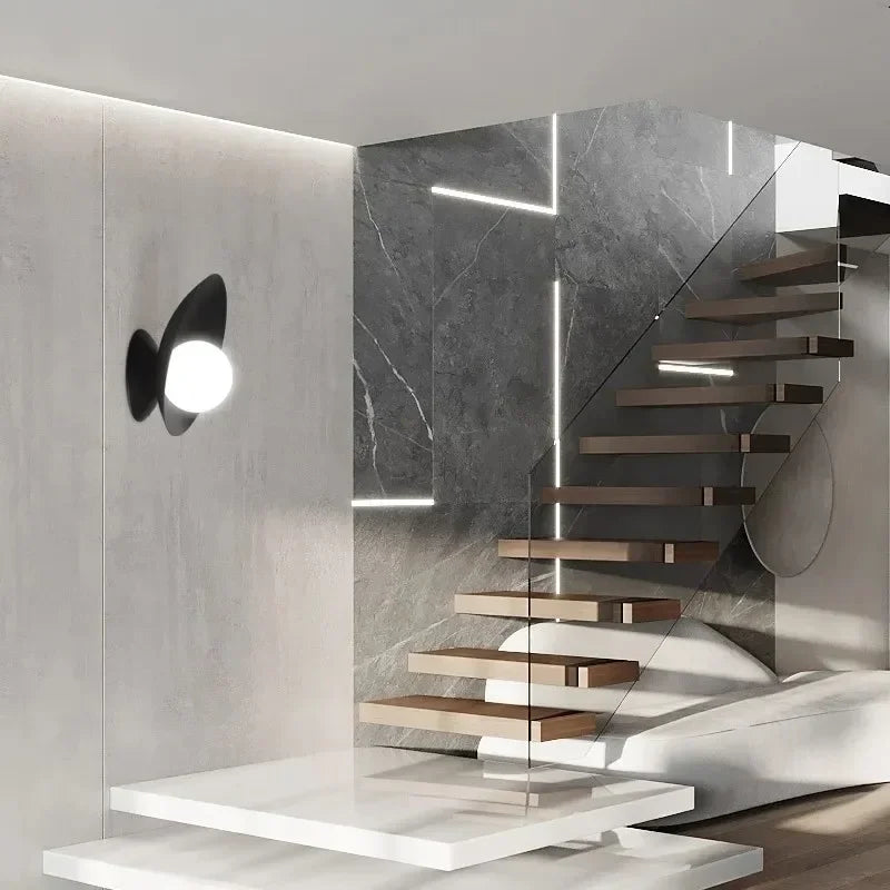 Obsidian Black M Wall Sconce, catalog view 3