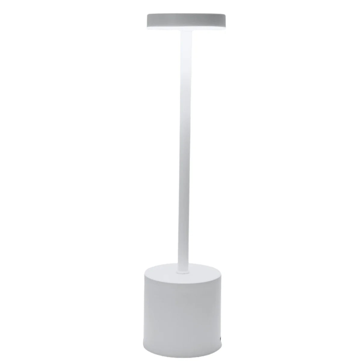 WHITE Polished Chrome Table Lamp, catalog view 2