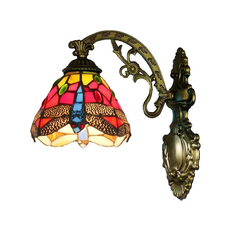 15cm Dragonfly Glass Wall Sconce, catalog view 8
